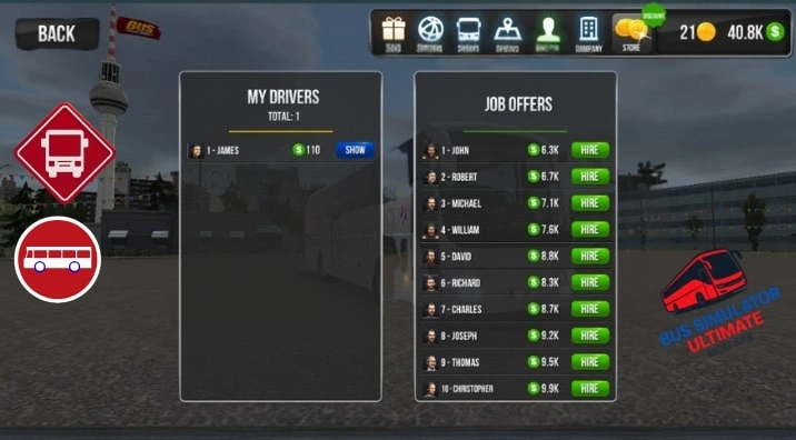 Home 13 Ultimate drivers list and job offers