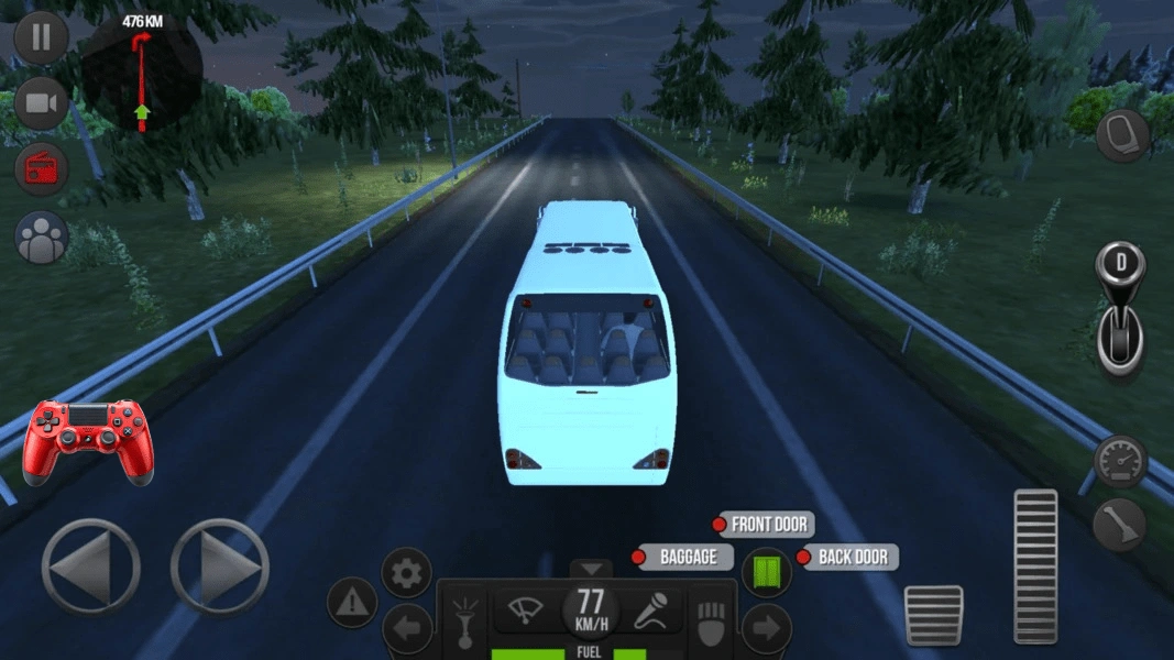 white motorbus on highway