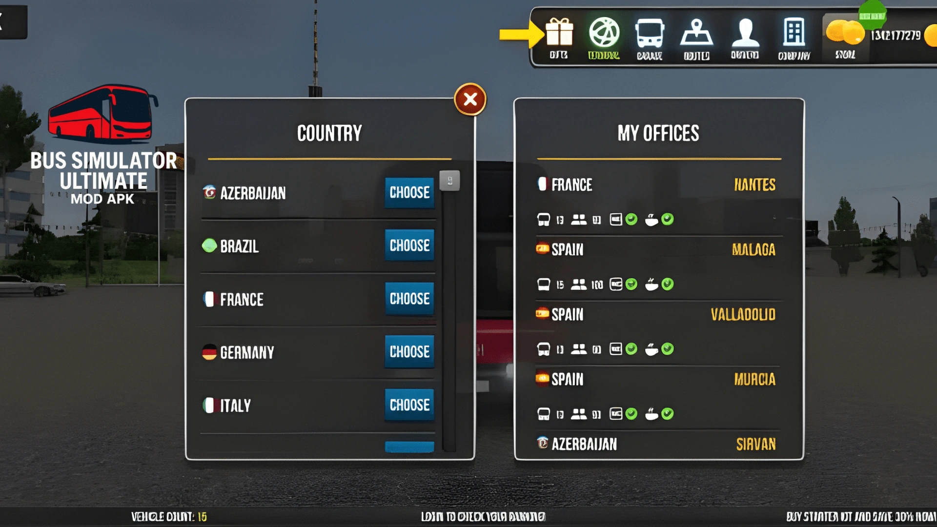 Terminal selection min