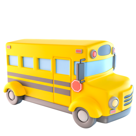school bus 3d